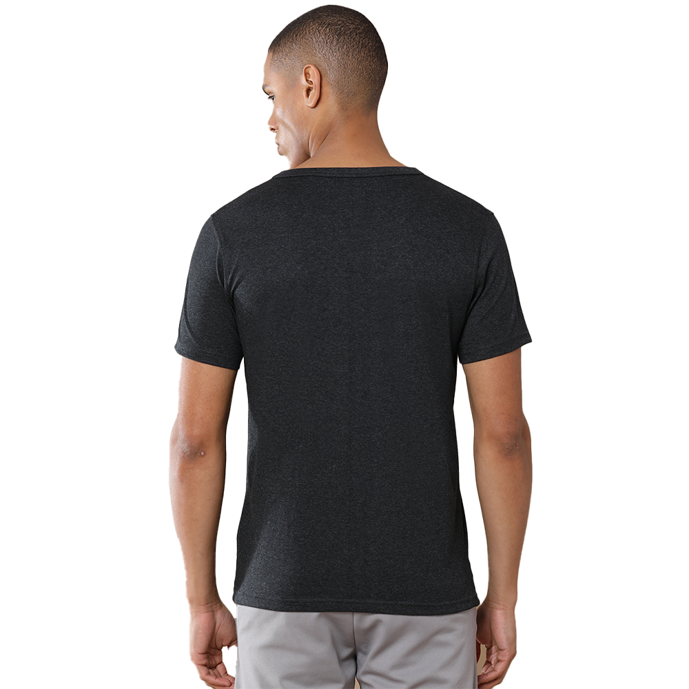 Crew Neck - Tee -Charcoal Black