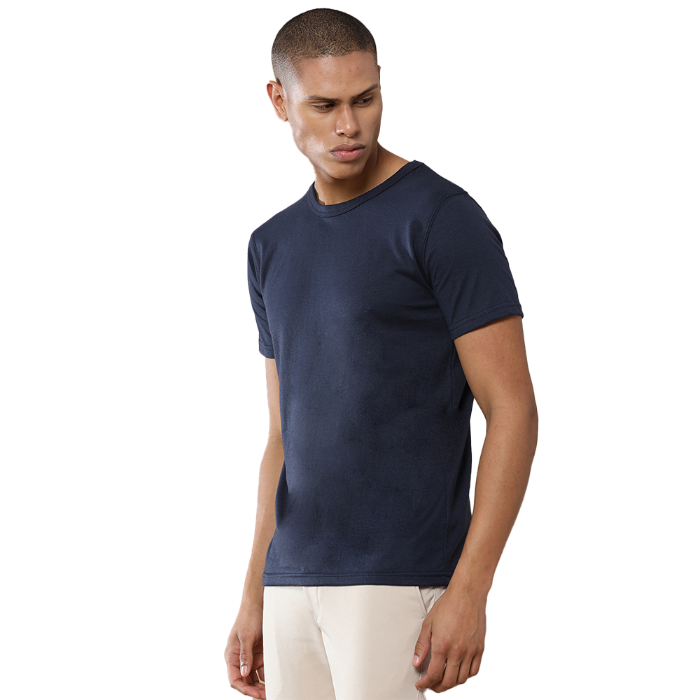 Crew Neck - Tee -Deep-Sea Blue