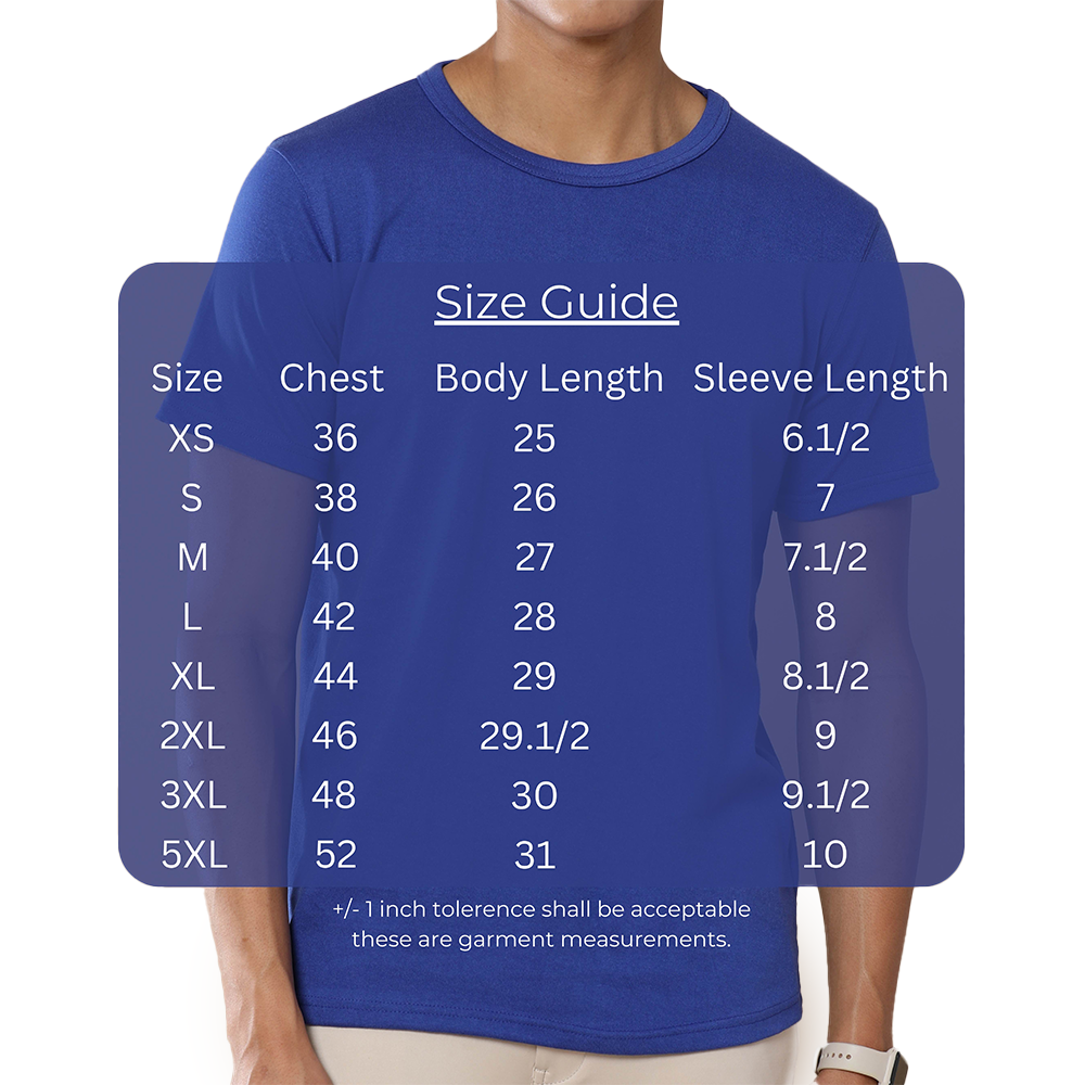 Crew Neck - Tee -Ocean wave Blue