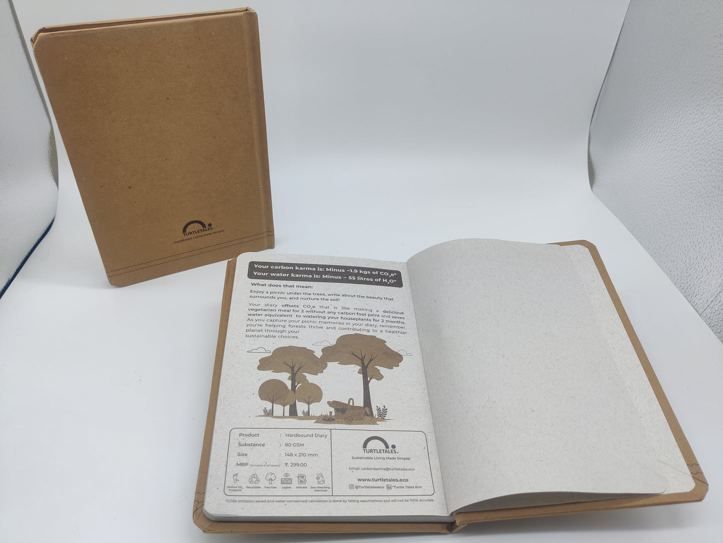 Tree free, Water wise Diary -Hard Bound Dairy