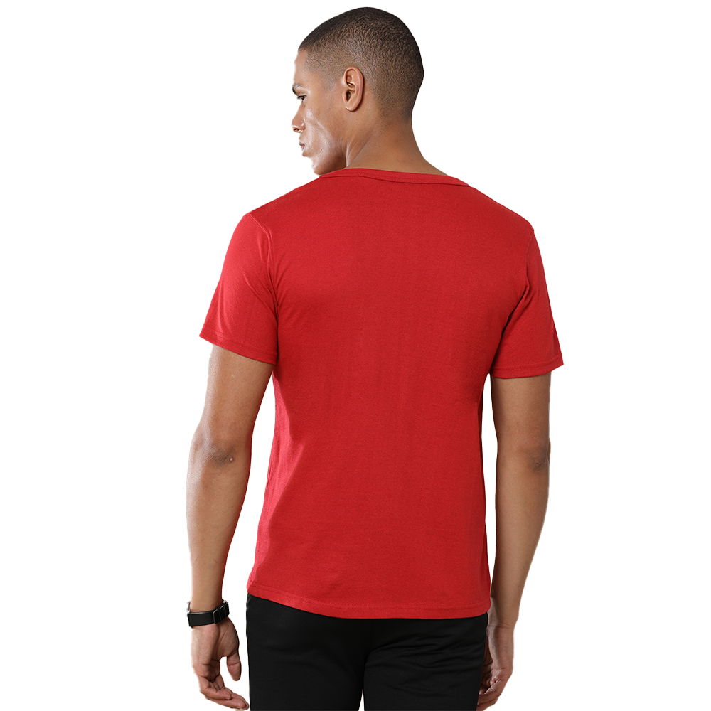 Crew Neck - Tee -Crimson Red