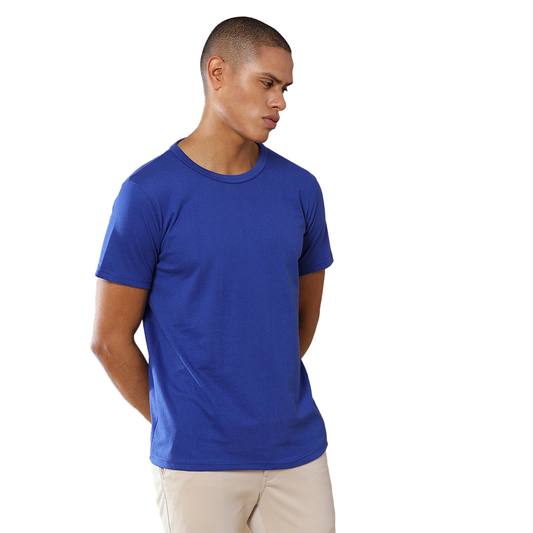 Crew Neck - Tee -Ocean wave Blue